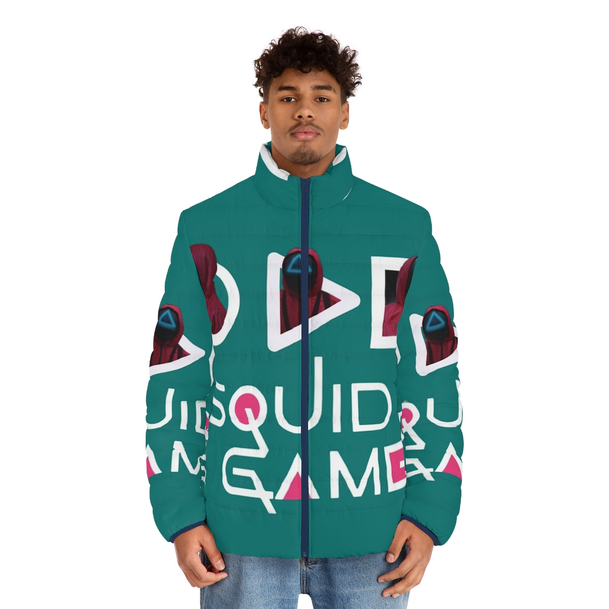 Squid Game Puffer Jacket - Collectible Jacket Inspired by Netflix's Squid Game - men front