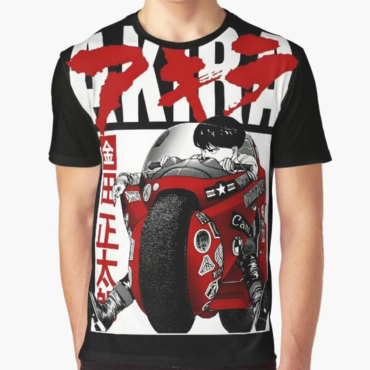 Akira fanart graphic t-shirt featuring characters from the iconic anime series