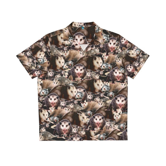 Opossum Hawaiian Shirt for Animal and Nature Enthusiasts