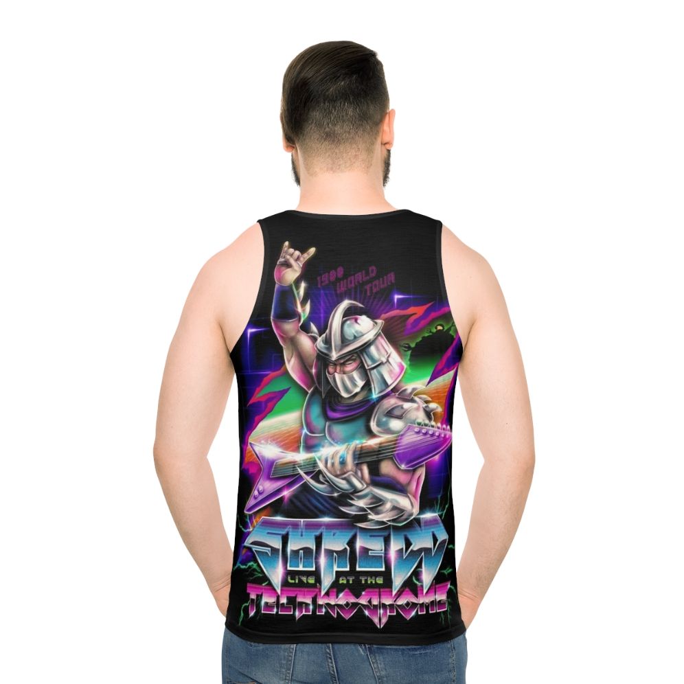 Shredd Live at the Technodrome Unisex Tank Top - men back