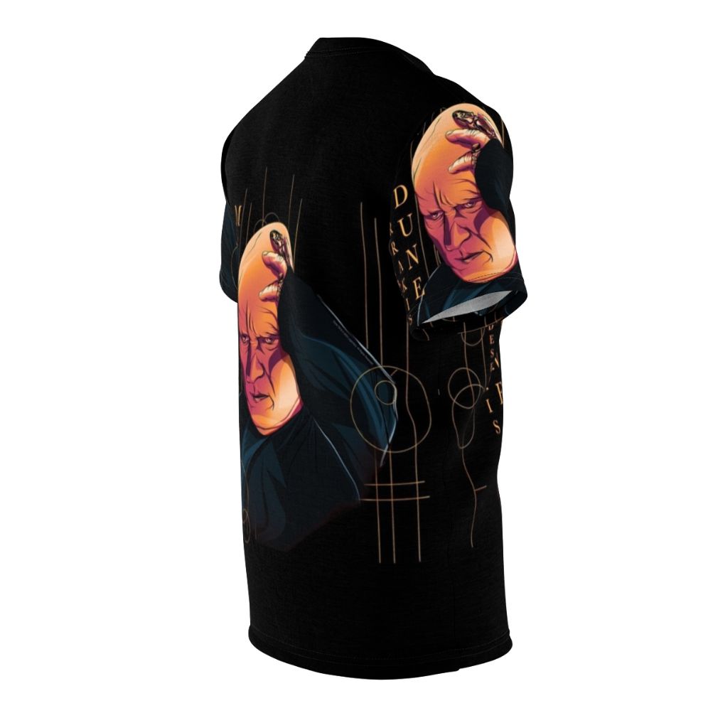 Dune inspired t-shirt featuring the villainous Baron Harkonnen character - men right