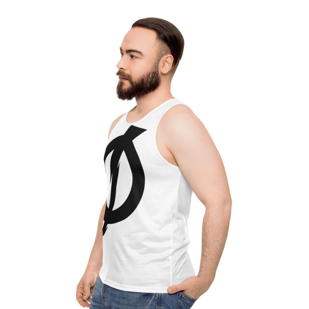 Static Shock Unisex Tank Top - men side