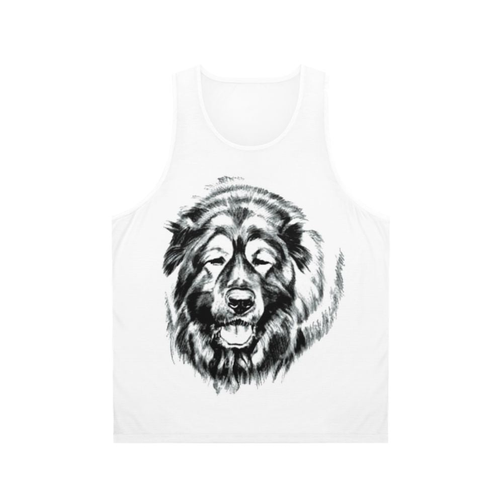 Russian Bear Dog Caucasian Shepherd Unisex Tank Top