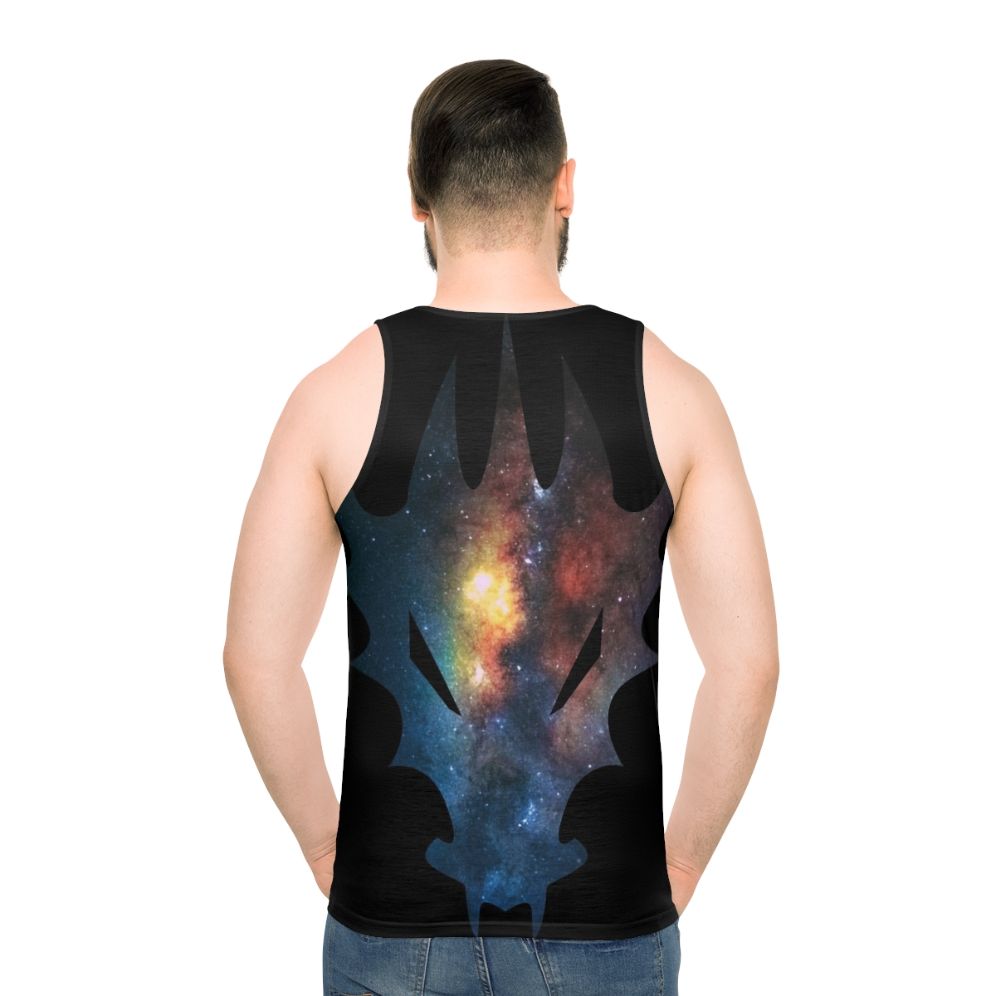 Cosmic Watercolor Legendary Animals Dragon Unisex Tank Top - men back