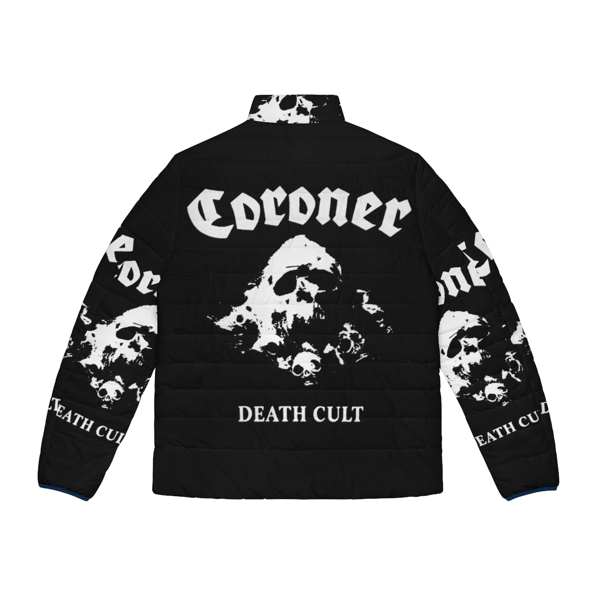 Coroner Band Puffer Jacket featuring the iconic band logo - Back