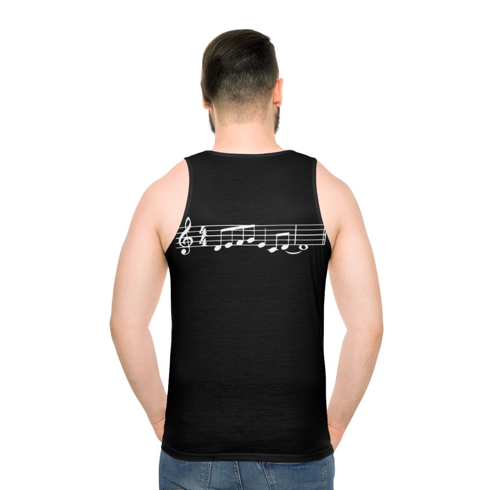 Jazz music meme unisex tank top - men back