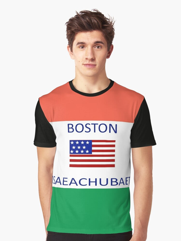 Boston Massachusetts meme graphic design t-shirt - Men