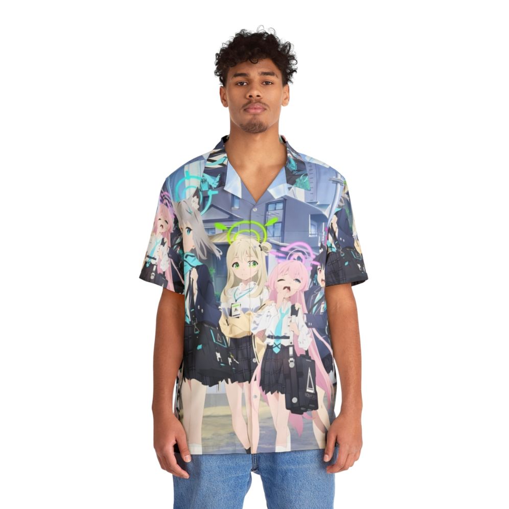 Blue Archive The Animation Anime Hawaiian Shirt with Characters - People Front