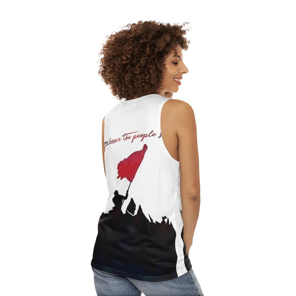 Les Miserables Broadway Musical Unisex Tank Top - women back