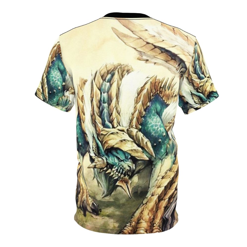 A T-shirt design featuring the fearsome Zinogre monster from the Monster Hunter video game series. - Back