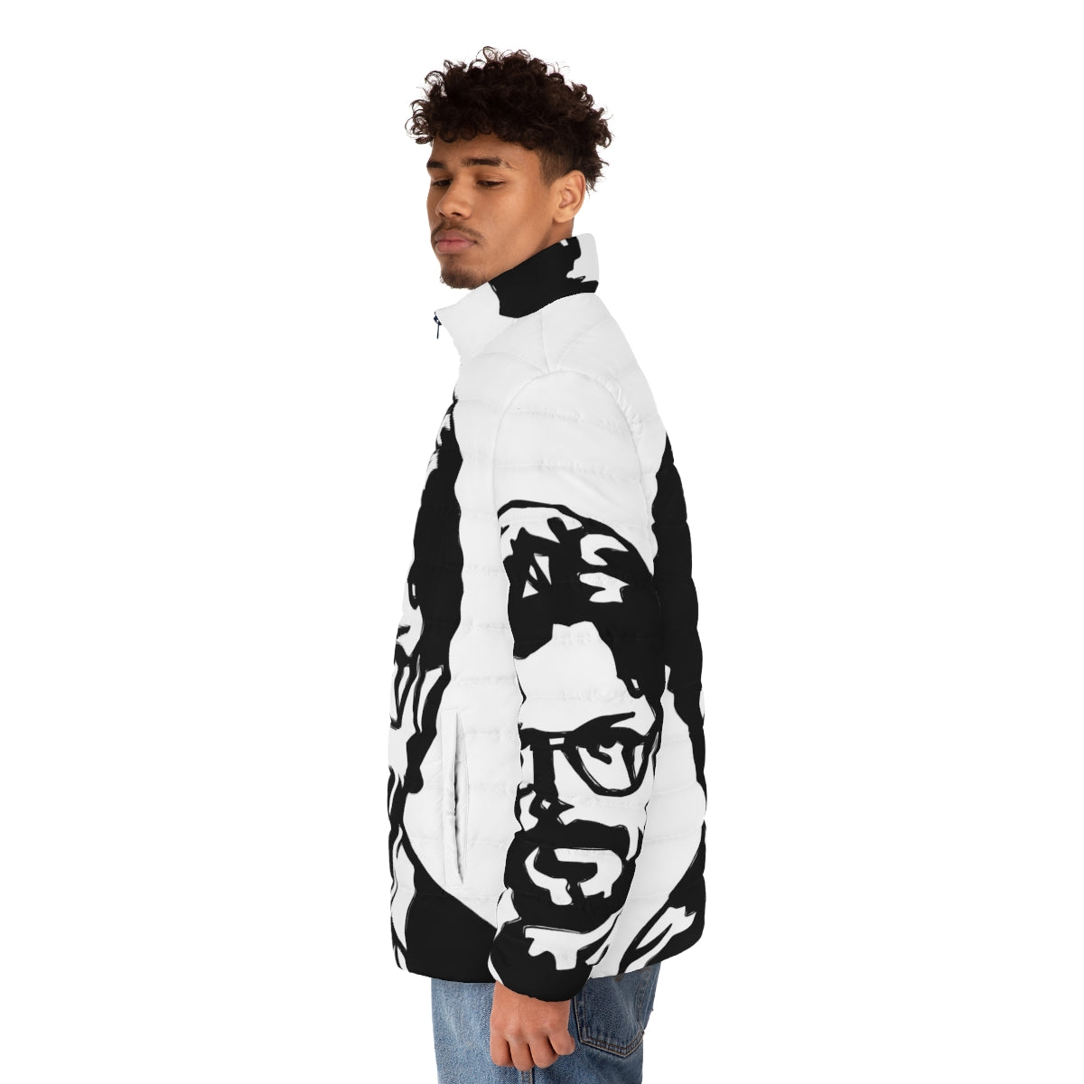 El Professor Money Heist Puffer Jacket - men side left