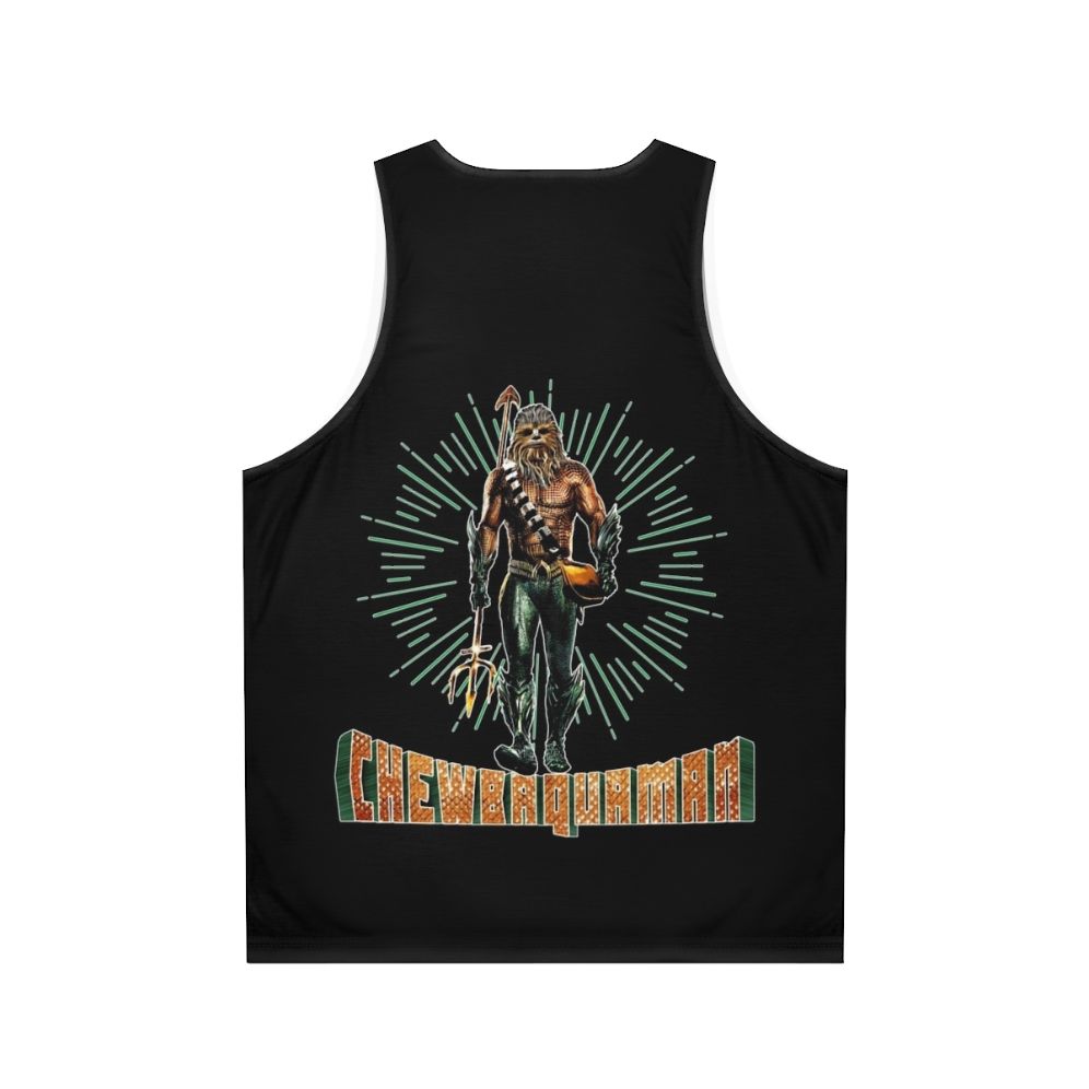 Chewbaquaman sci-fi unisex tank top - Back