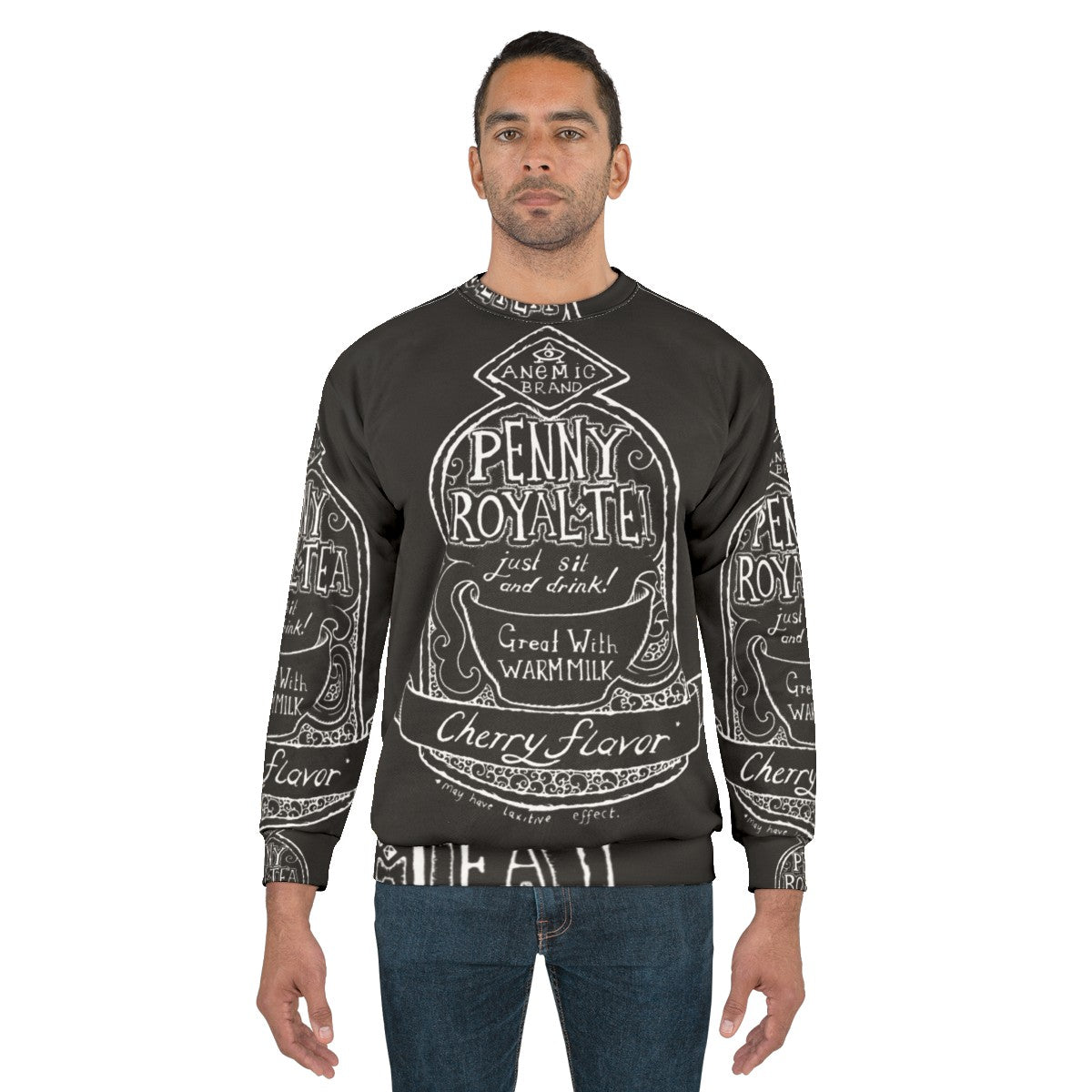 Pennyroyal Tea Sweatshirt with Nirvana Grunge Illustrated Lyrics - men