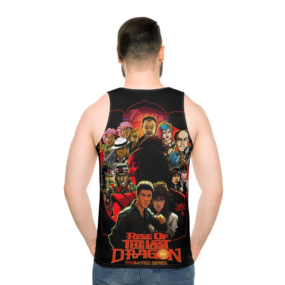 The Last Dragon Unisex Kung Fu Hip Hop Anime Tank Top - men back