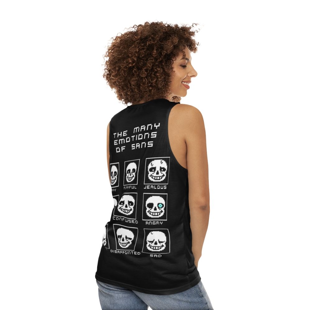 Sans Undertale Gamer Tank Top - women back