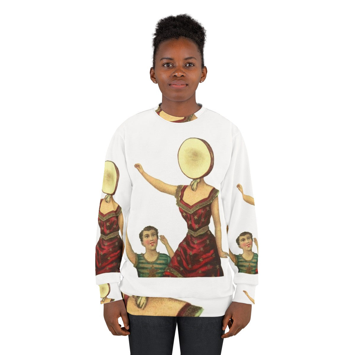 Neutral Milk Hotel inspired indie rock sweatshirt - women