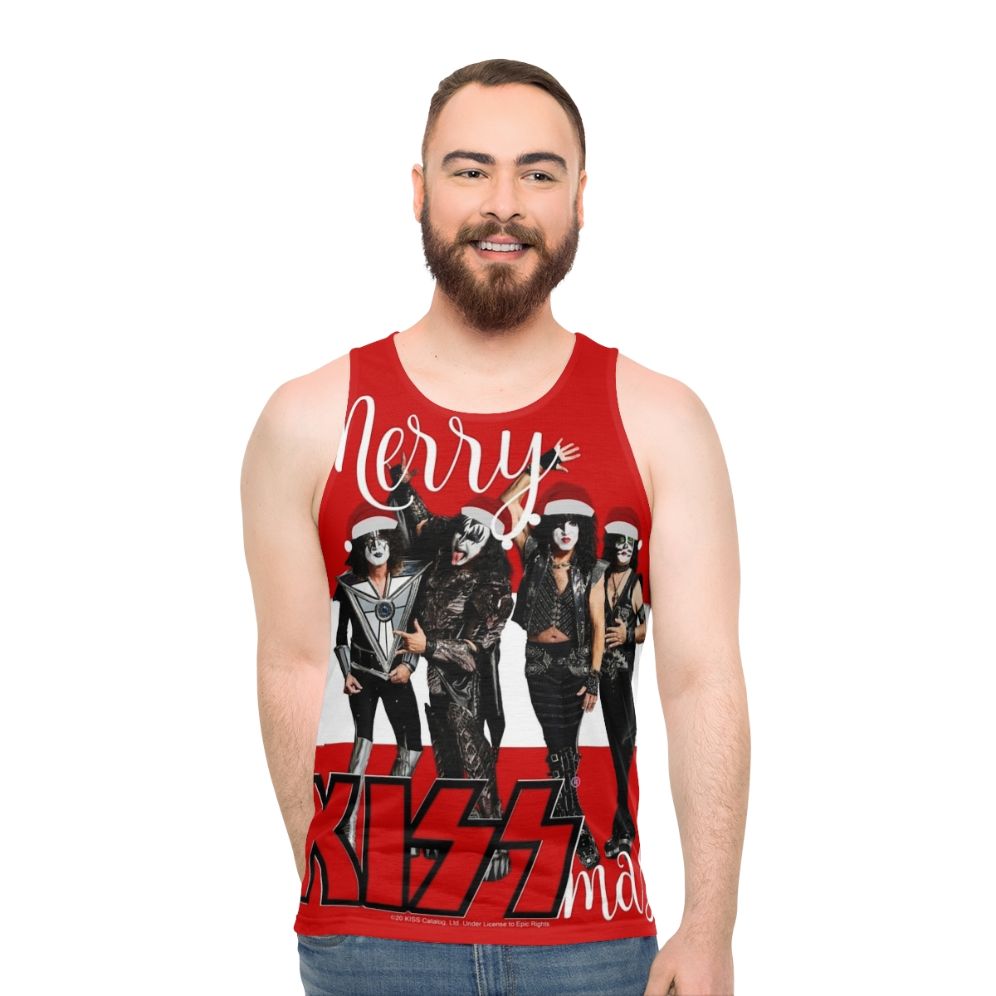 Merry Kissmas 2020 Unisex Holiday Tank Top - men