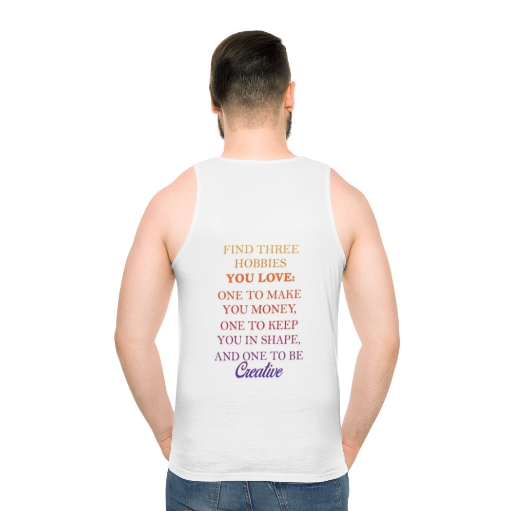 Creative Hobbies Unisex Tank Top - men back