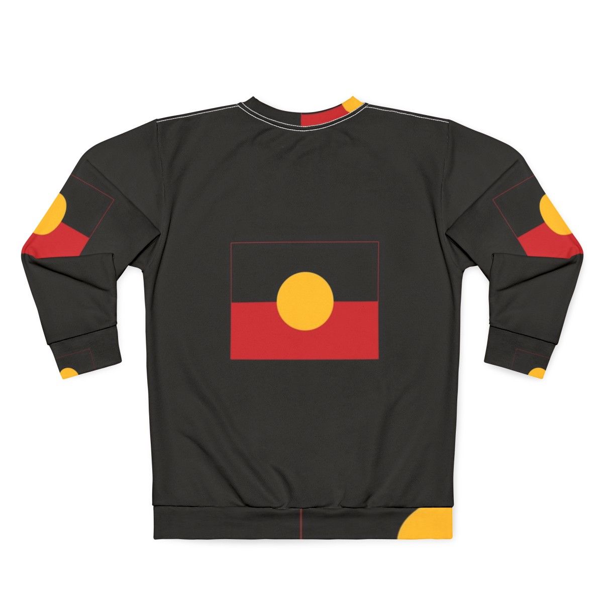 Aboriginal flag sweatshirt design - Back