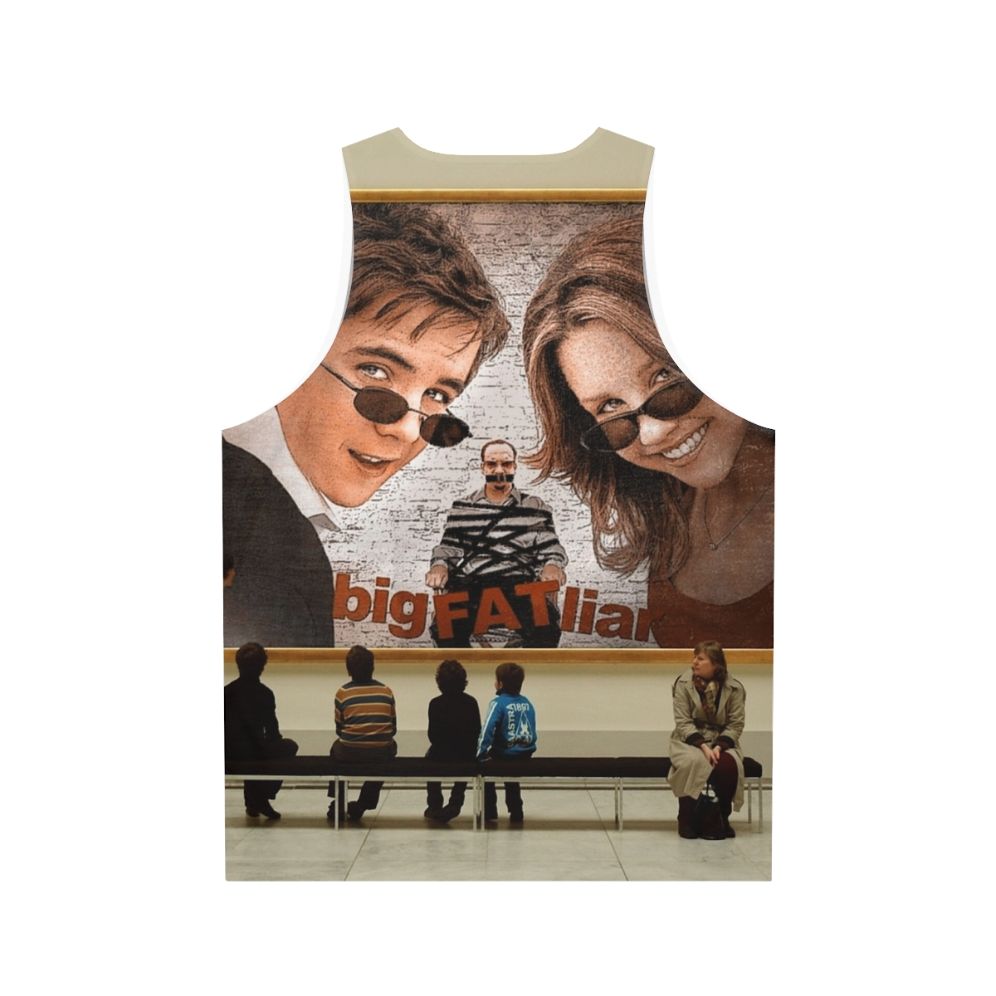 Unisex tank top with art appreciation design - Back