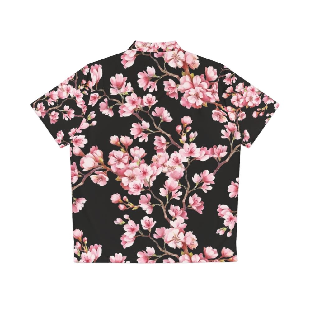 Cherry Blossom Floral Pattern Hawaiian Shirt - Back