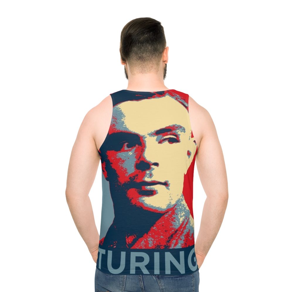 Alan Turing Unisex Tank Top - men back