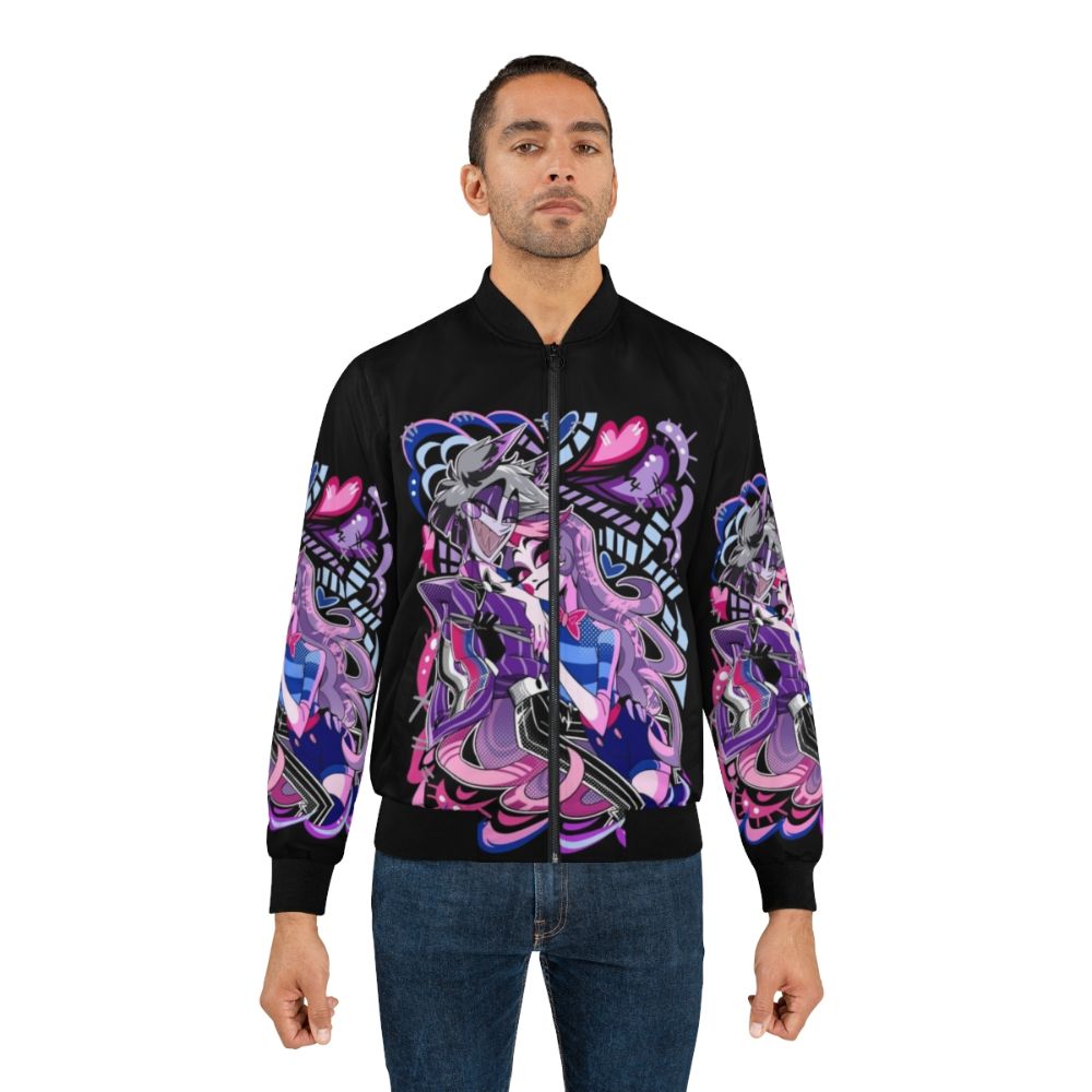 Hazbin Hotel Charlie Morningstar and Alastor Pride Month Bomber Jacket - Lifestyle