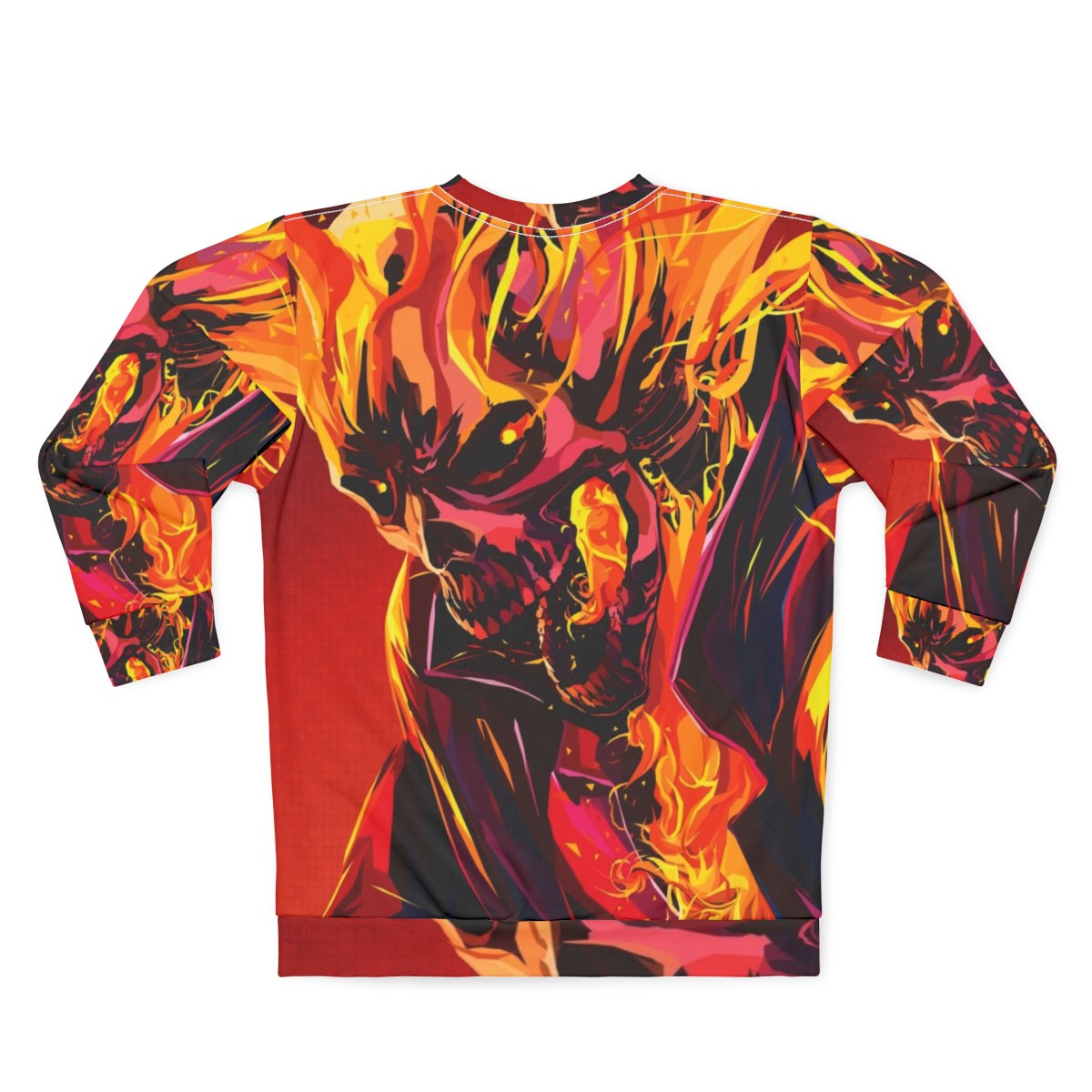 Ghost Rider Skull Sweatshirt - Back