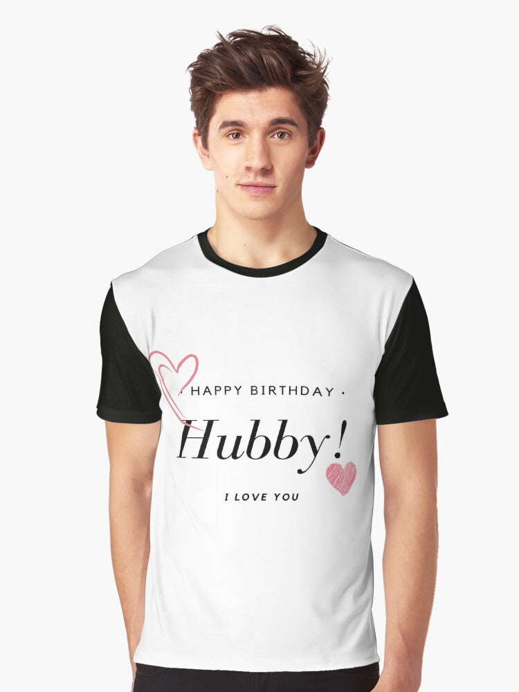 Funny graphic t-shirt with text "Special Birthday Gifts to Hubby" - Men