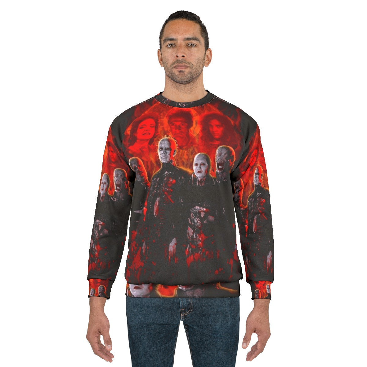 Cenobites Pinhead Horror Puzzle Box Sweatshirt - men