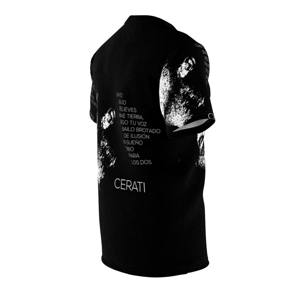 Tribute Gustavo Cerati T-shirt featuring Soda Stereo inspired artwork - men right