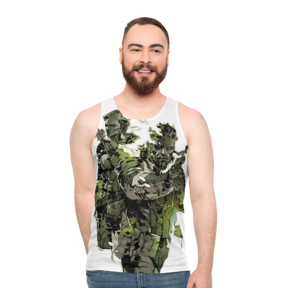 Metal Gear Solid 3 Snake and The Boss Unisex Tank Top - men