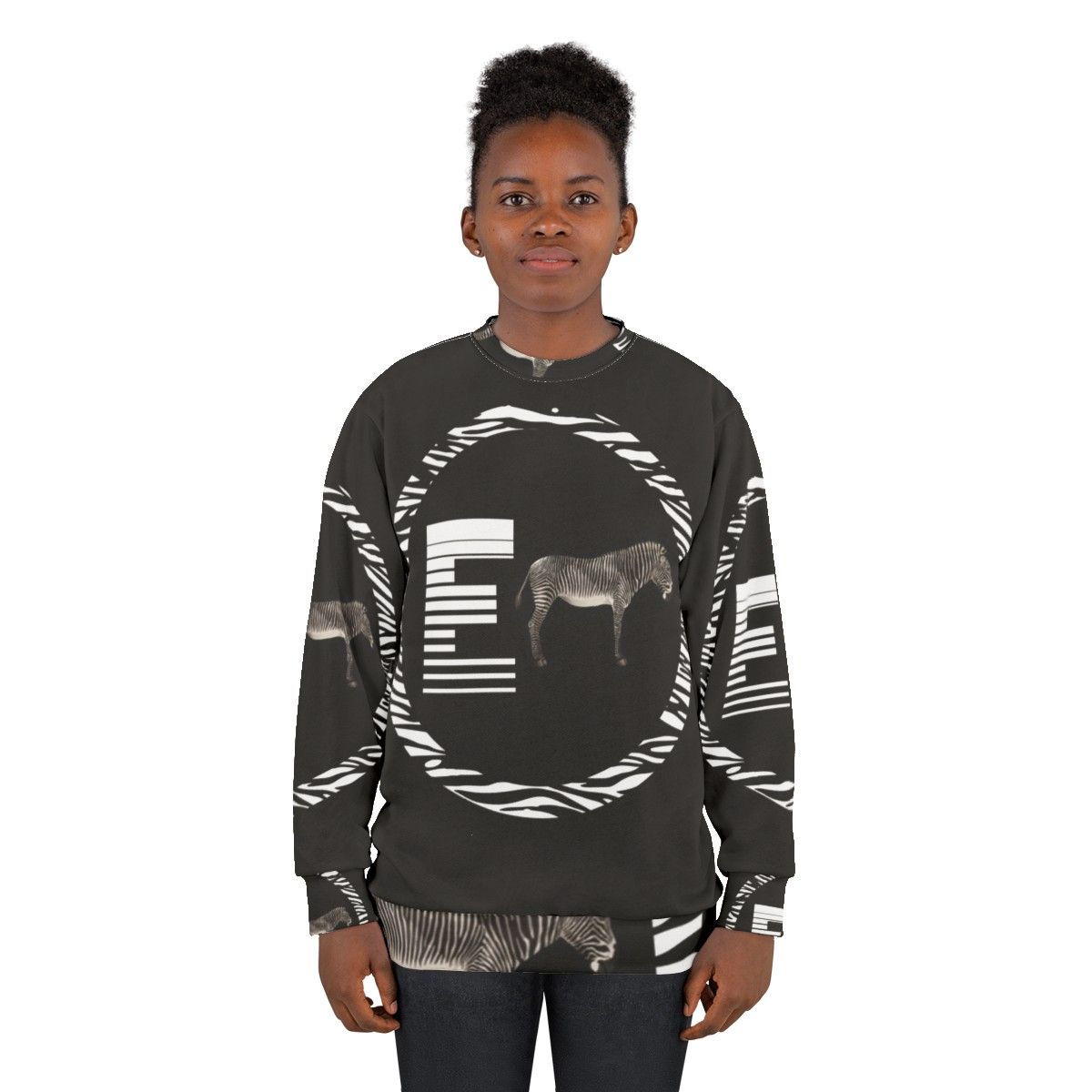 African Zebra Graphic Sweatshirt - women