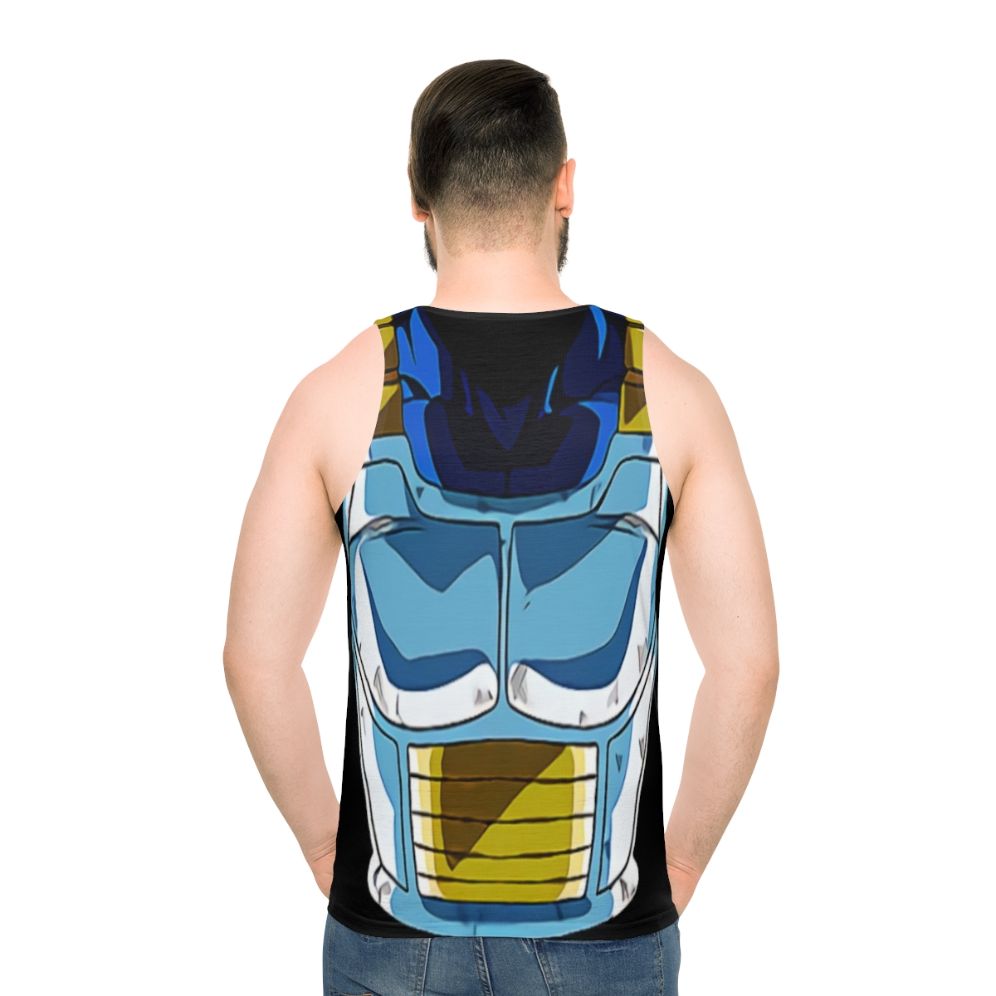 Dragon Ball Vegeta Armor Unisex Tank Top - men back