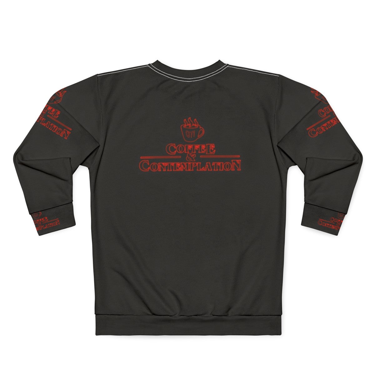 Hopper's Coffee & Contemplation Stranger Things Sweatshirt - Back