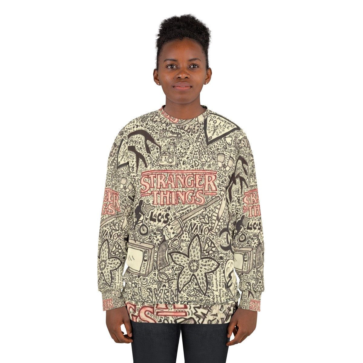 Stranger Things Upside Down Demogorgon Eleven Costume Sweatshirt - women