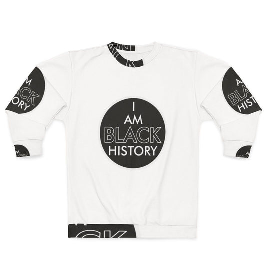 Vintage black history sweatshirt with retro Panam airline design