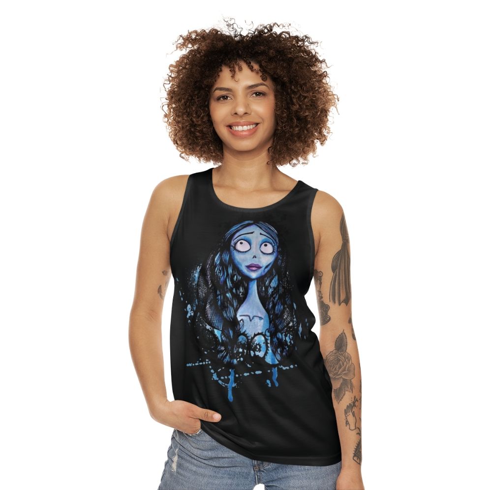 Watercolor Corpse Bride Tank Top - women