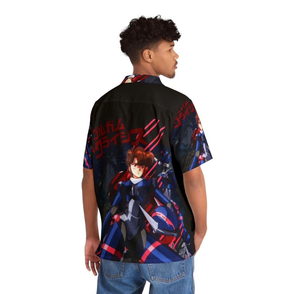 Bubblegum Crisis Retro 80s Cyberpunk Hawaiian Shirt - People Back