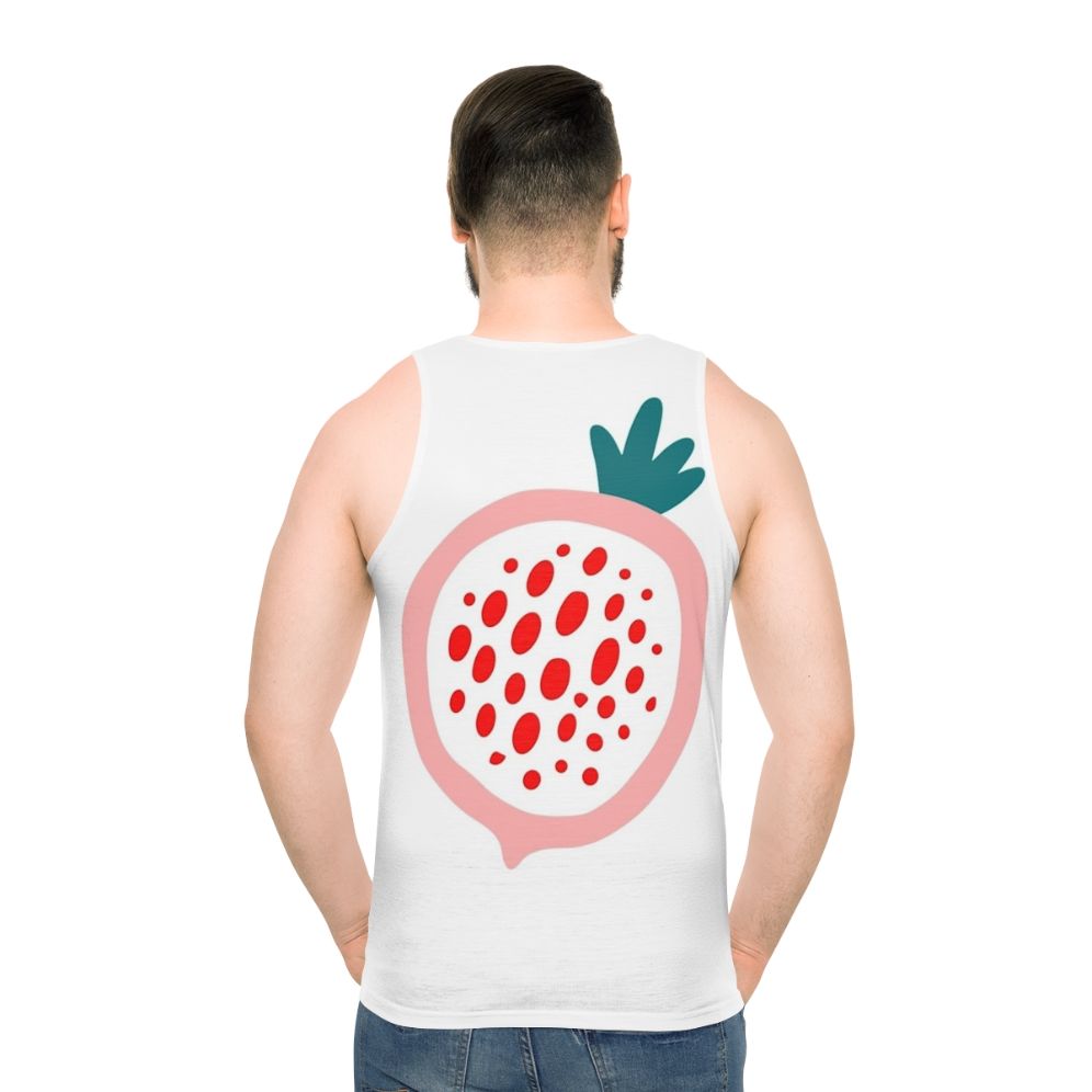 Colorful fruits graphic unisex tank top - men back