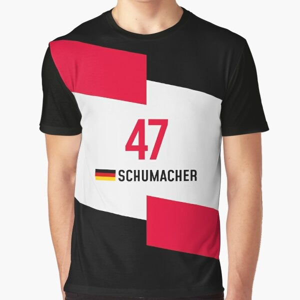 2021 F1 Formula One Schumacher #47 Graphic T-Shirt