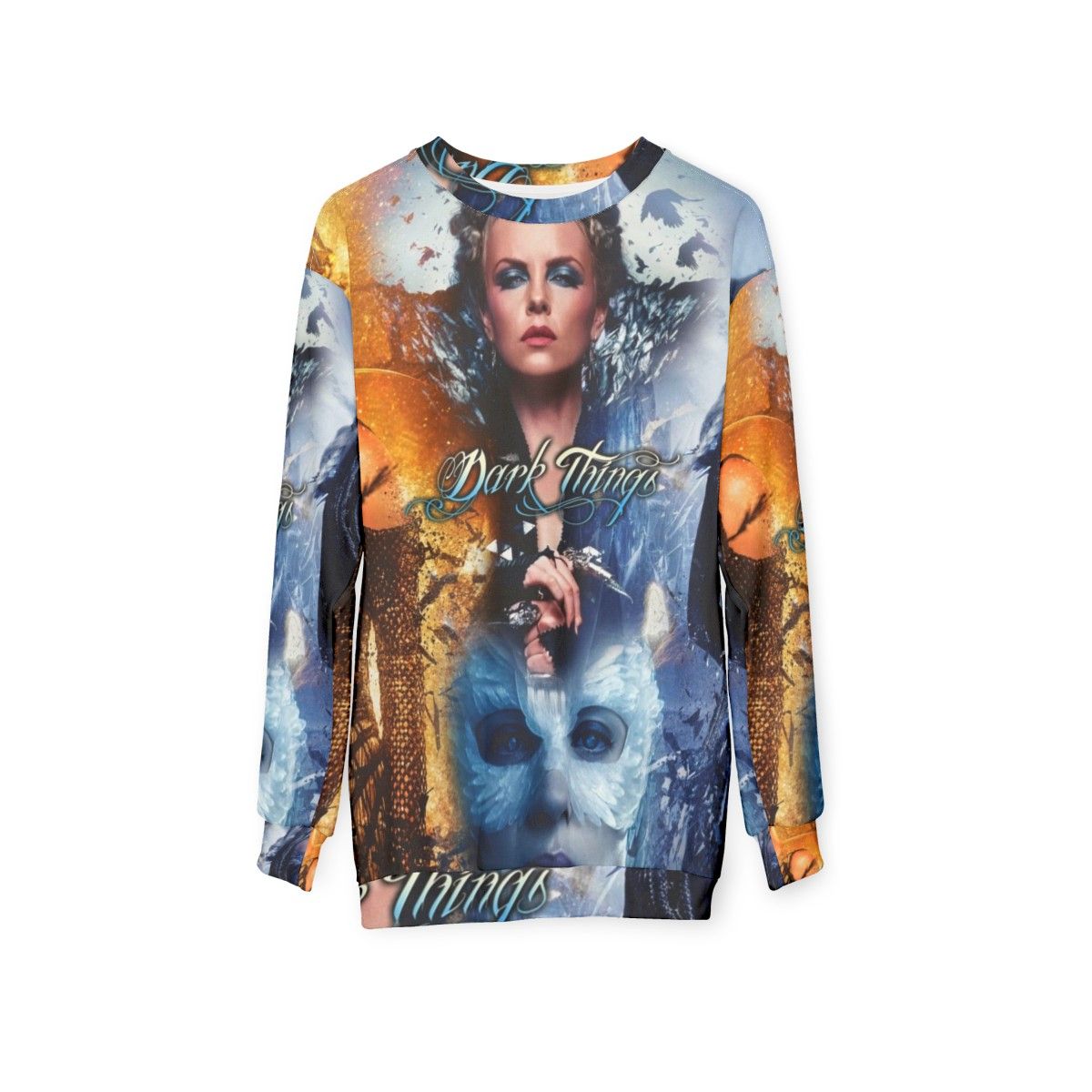 Evil Queen Ice Queen Fantasy Art Sweatshirt - hanging