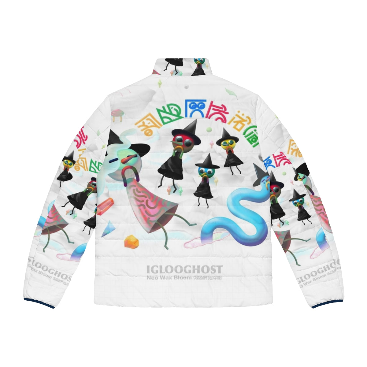 Iglooghost Neo Wax Bloom Puffer Jacket - Cozy and Stylish Winter Outerwear - Back