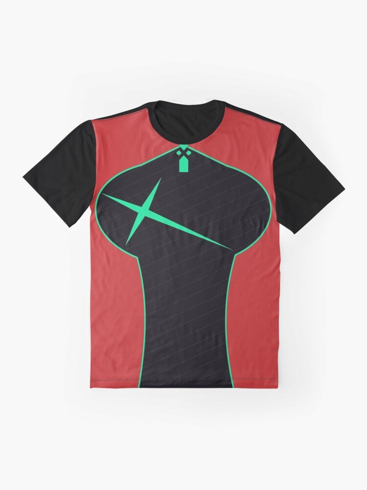 Xenoblade Pyra swimmer graphic t-shirt - Flat lay