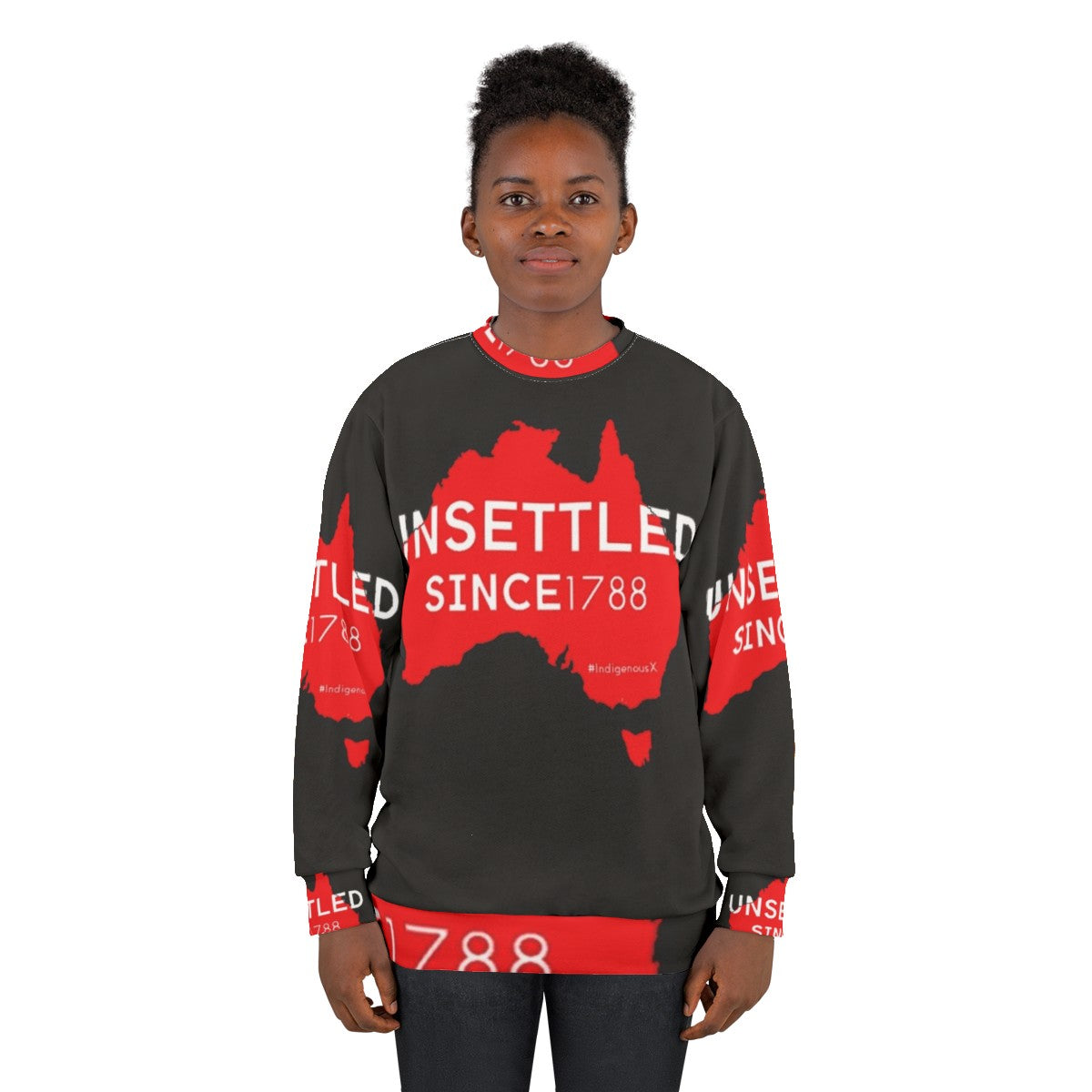 Red Australian Unsettled Since 1788 Sweatshirt - women