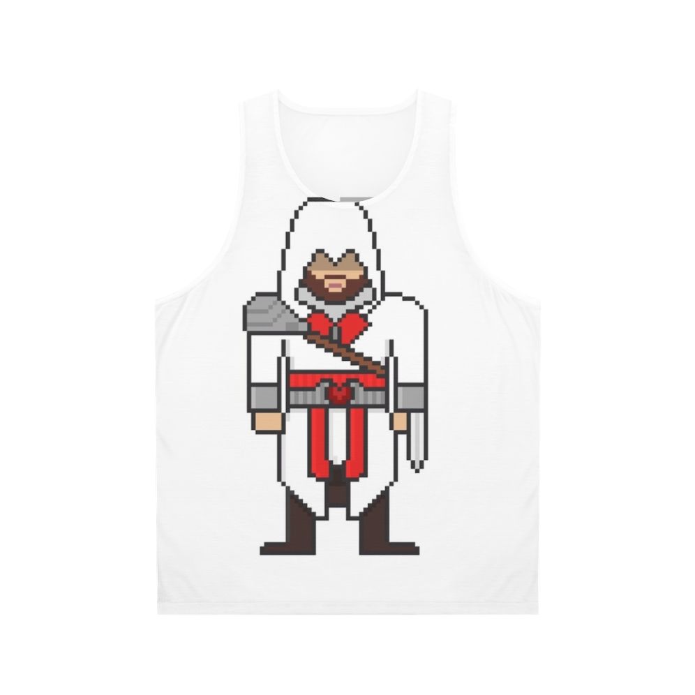 Assassin's Creed Ezio Auditore pixel art unisex tank top