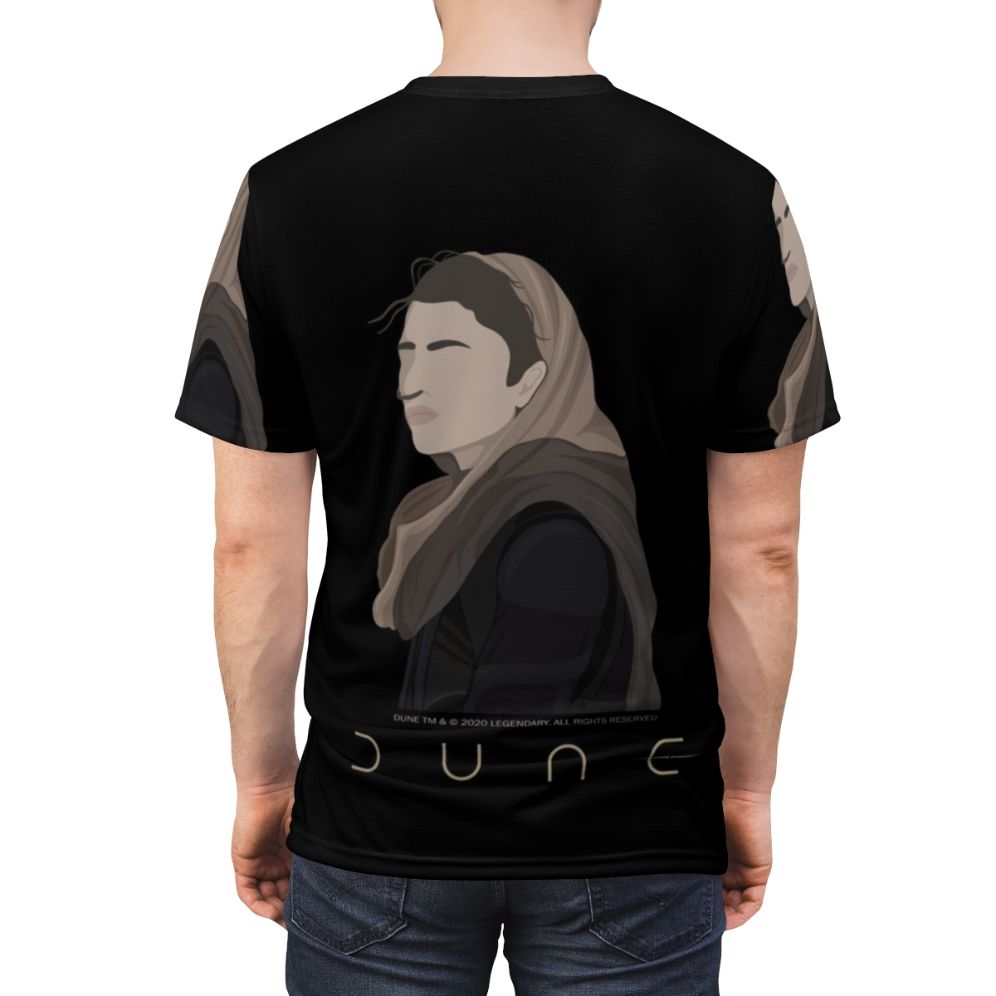 Dune inspired t-shirt featuring the character Chani - men back