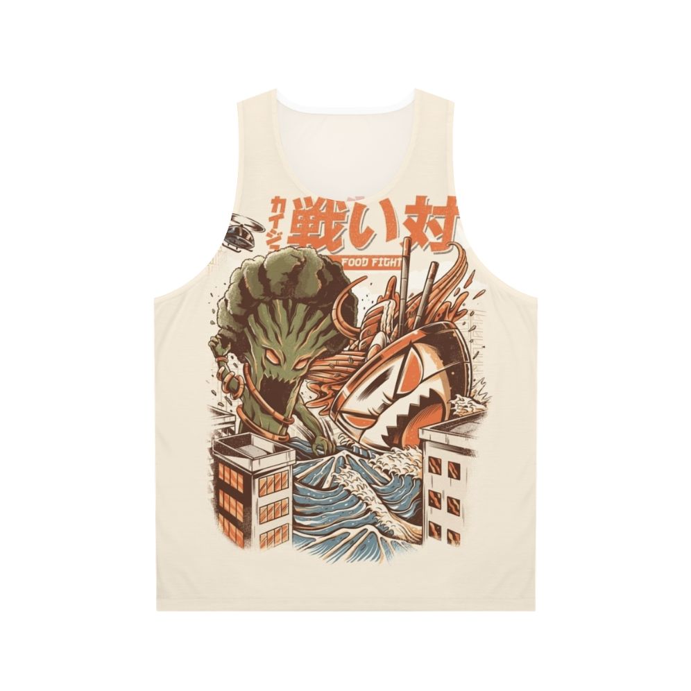 Brocco vs Ramen Kaijus Unisex Anime Inspired Tank Top