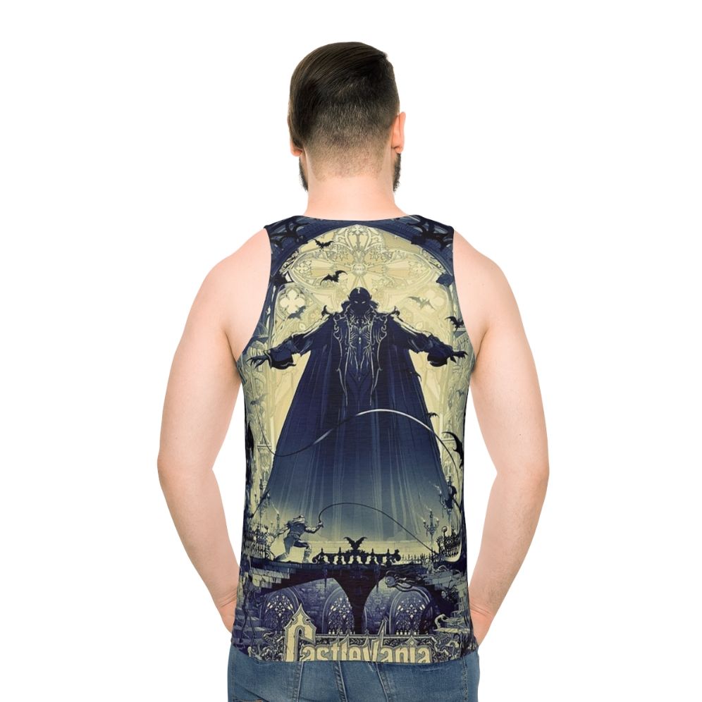 Castlevania unisex gaming tank top - men back