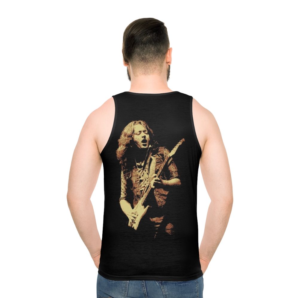 Rory Gallagher Unisex Rock Music Tank Top - men back